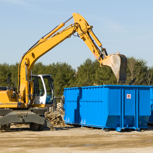 what size residential dumpster rentals are available in Emmitsburg Maryland